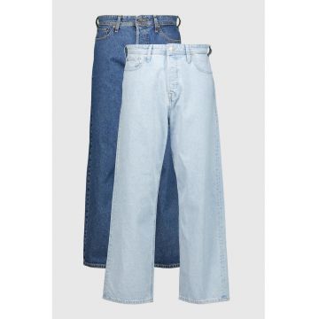 Set de blugi relaxed-fit Ieddie - 2 perechi - Albastru melange