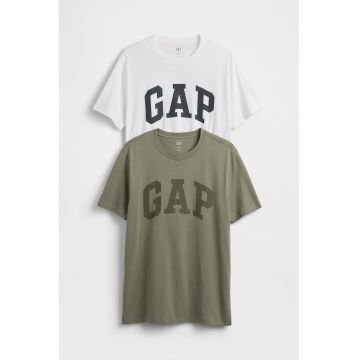 Set de tricouri din bumbac - 2 piese - Verde sparanghel