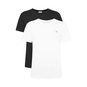 Set tricouri barbatesti  negru - alb - bumbac -