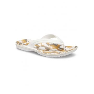 Slapi  Crocband Printed Flip - US Alb - White/Multi - Alb