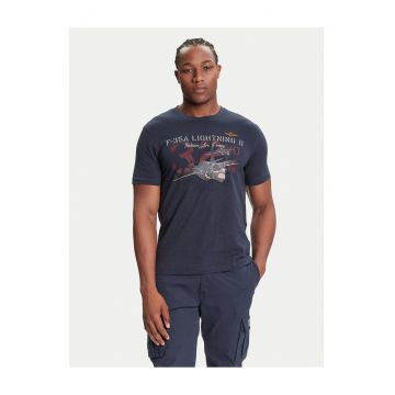 Tricou barbat -  bleumarin - bumbac