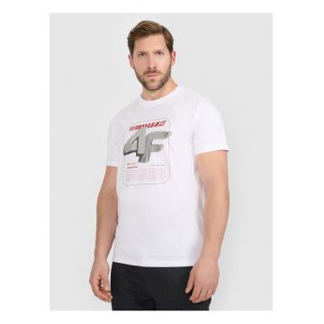 Tricou barbatesc  bumbac - alb