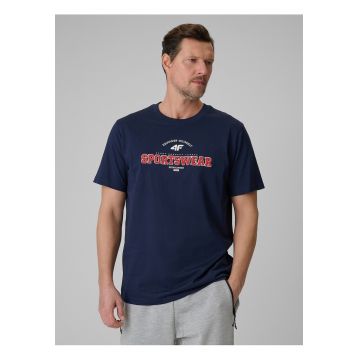 Tricou bleumarin  cu imprimeu - Bleumarin