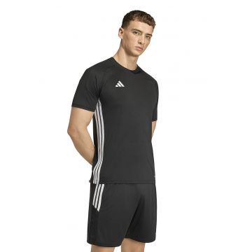 Tricou cu decolteu rotund pentru fotbal Tiro Essentials - Alb/Negru