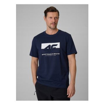 Tricou cu imprimeu 3D -  bleumarin - regular - Bleumarin