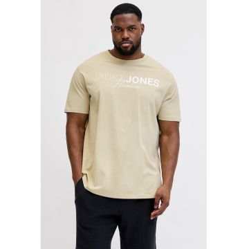 Tricou de bumbac organic cu decolteu la baza gatului - Galben pal