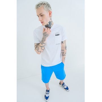 Tricou din amestec de bumbac - Alb optic