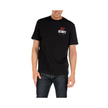 Tricou din bumbac cu imprimeu text -