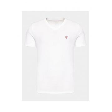 Tricou in V din amestec de bumbac -