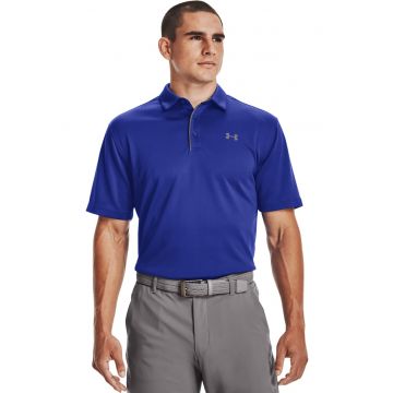 Tricou polo pentru golf Tech™ - Gri/Albastru royal