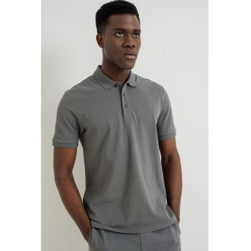 Tricou poloe de bumbac pique Donos - Verde sparanghel