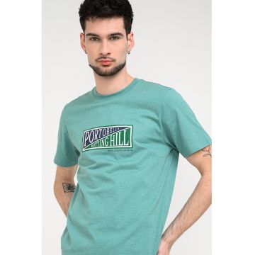 Tricou regular-fit cu imprimeu George - Verde