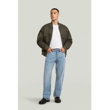 Blugi relaxed fit cu model cu 5 buzunare - Albastru deschis