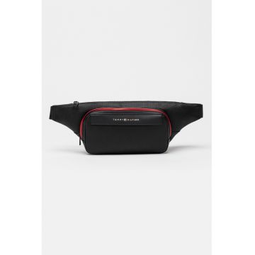 Borseta de piele ecologica Foundation - Visiniu/Negru/Bleumarin