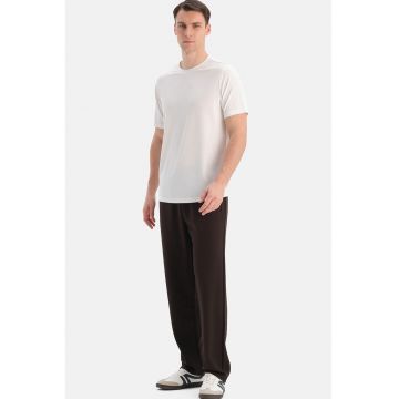 EROS - Pantaloni de trening cu talie ajustabila - Maro inchis