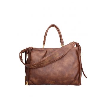 Geanta de piele ecologica Alaric Elite - Maro