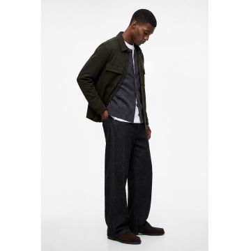 Jacheta-camasa uni - Verde inchis