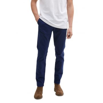 Pantaloni chino slim fit cu o curea - Bleumarin