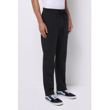 Pantaloni de trening drepti cu snur - Gri antracit