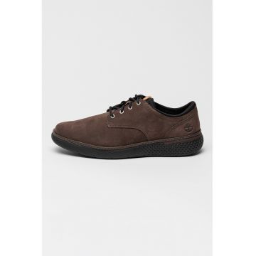 Pantofi casual din piele intoarsa Cross Mark - Maro inchis