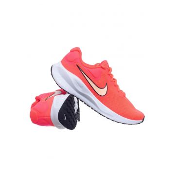 Pantofi sport  W NIKE REVOLUTION 7 - roz neon - material sintetic - material textil