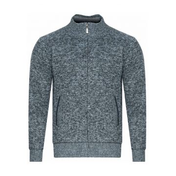 Pulover barbatesc -  S8626 - gri - bumbac poliester