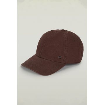 Sapca baseball cu broderie logo - Maro cognac
