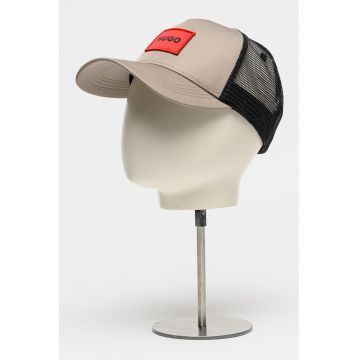 Sapca trucker cu logo Kody - Negru/Maro taupe