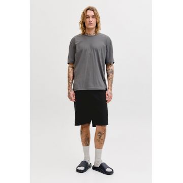 Set de tricou si pantaloni scurti - 2 piese - Negru/Gri carbune