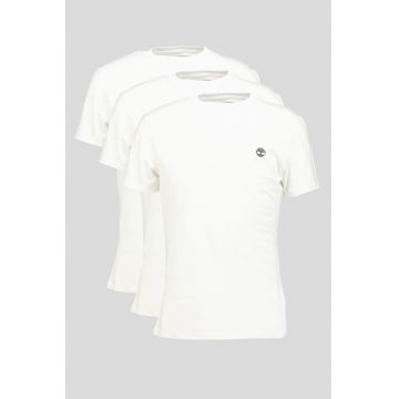 Set de tricouri slim fit - 3 piese - Alb optic