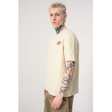 Tricou din bumbac Gas Station - Rosu/Bej