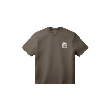 Tricou din bumbac Off The Wall Fever Vintage - Portocaliu/Maro pamantiu