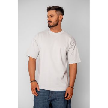 Tricou Oversized Ripped Light Grey 20664 - Gri deschis