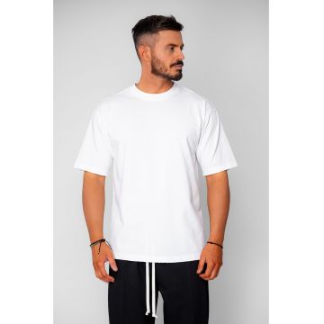 Tricou Oversized Ripped Off White 20654 - Alb