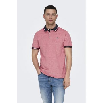 Tricou polo de bumbac organic - Rosu
