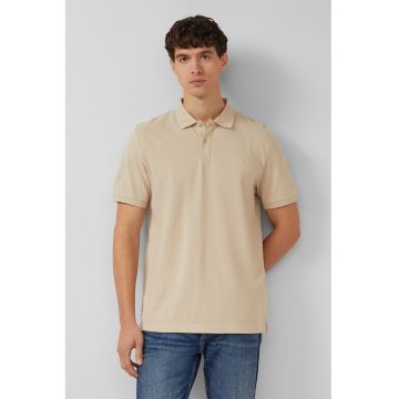 Tricou polo de bumbac pique - Bej