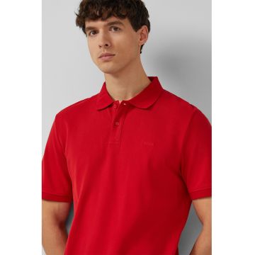 Tricou polo de bumbac pique - Rosu