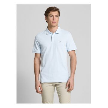 Tricou polo din bumbac - Albastru pastel - Albastru pastel