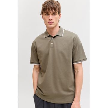 Tricou polo regular fit - Kaki inchis
