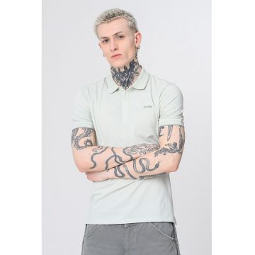 Tricou polo slim fit Dinoso - Verde pal