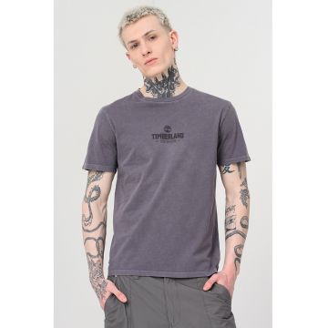 Tricou regular fit cu model tie-dye Garment - Negru/Gri inchis