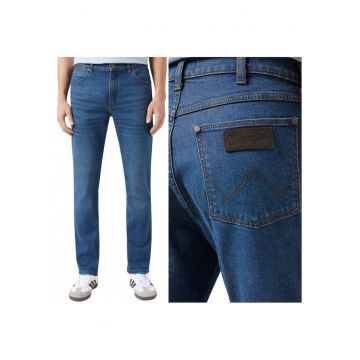 bărbați jeans  Larston 812 slim tapered - albastru - Albastru