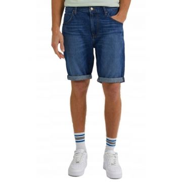 Blugi scurti barbati L73MHVB72 -  Bumbac - Albastru -