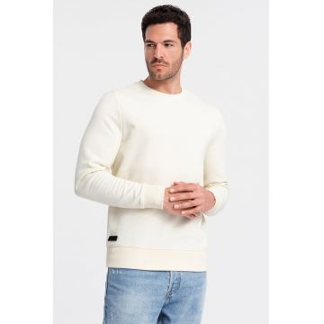 Bluza de trening din bumbac cu model uni