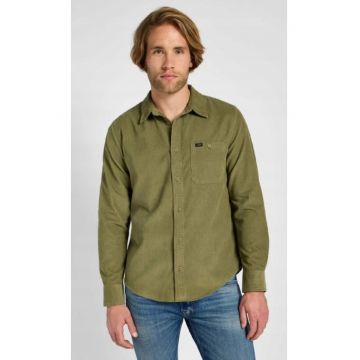 Camasa barbati -  model LEESURE SHIRT - verde - bumbac - maneca scurta - croiala regular fit