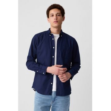 Camasa slim fit cu guler fixat cu nasturi