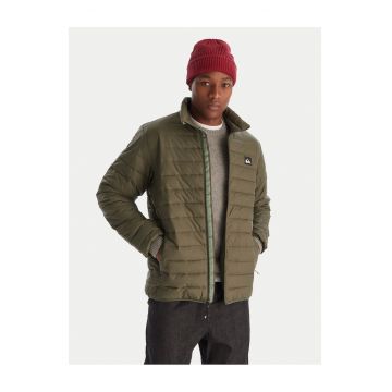 Geaca de tranzitie barbati  verde - bumbac