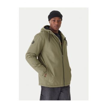 Geaca de tranzitie barbati  verde - din bumbac