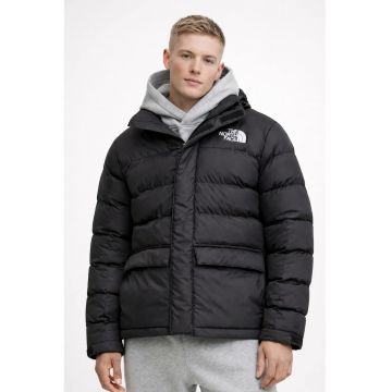 Geaca matlasata cu gluga Limbara - Negru