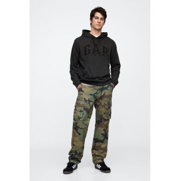 Hanorac din amestec de bumbac cu logo